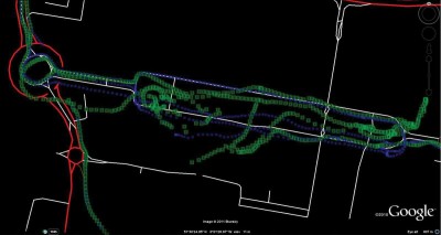 GPS против GNSS, Лондон, Canary Wharf, схематичная карта
